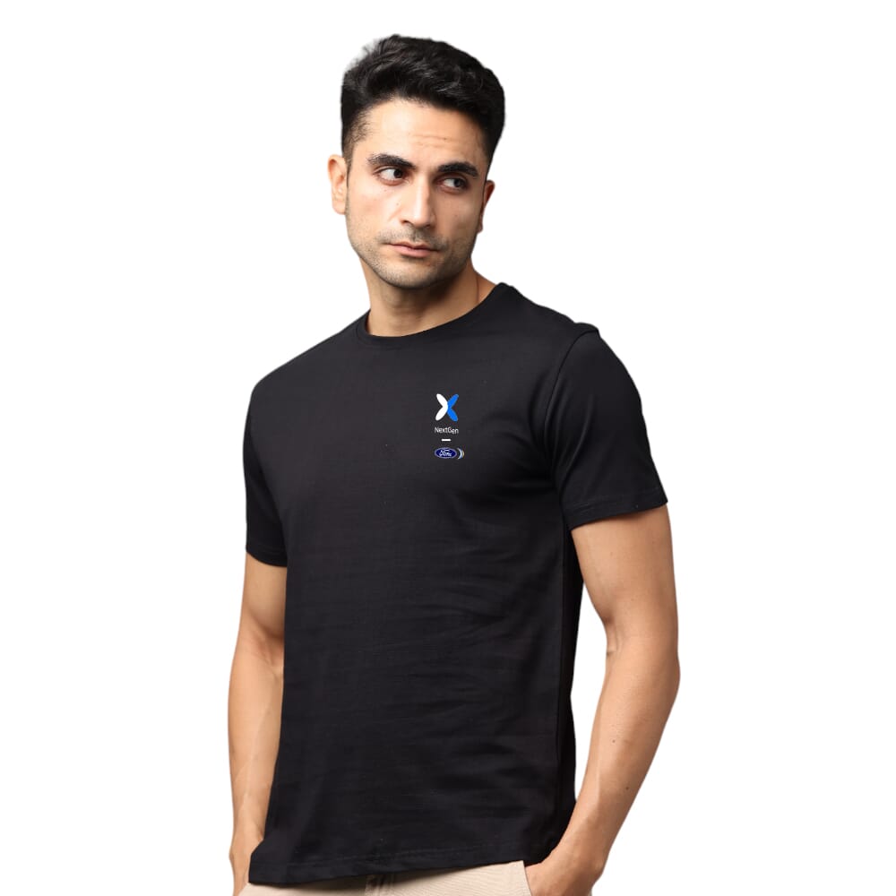 Ford Pima Men's Round Neck T-shirt - Black NG